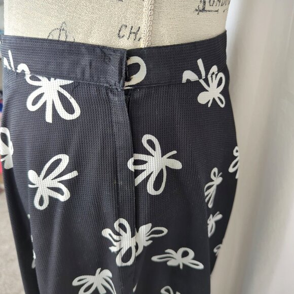 Vintage Maggy London Jeannene Booher Skirt Set Medium Top Black Bow - Picture 10 of 11